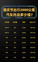 小汽车托运收费标准，全国小轿车托运价格表